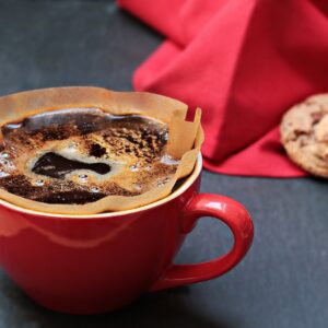 Café con leche y galletas